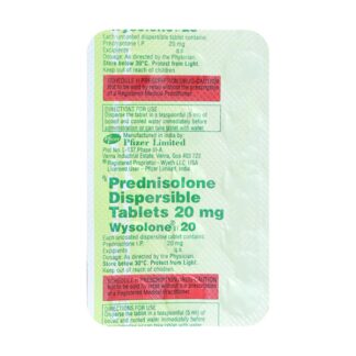 WYSOLONE 20MG - Effective Relief for Inflammation